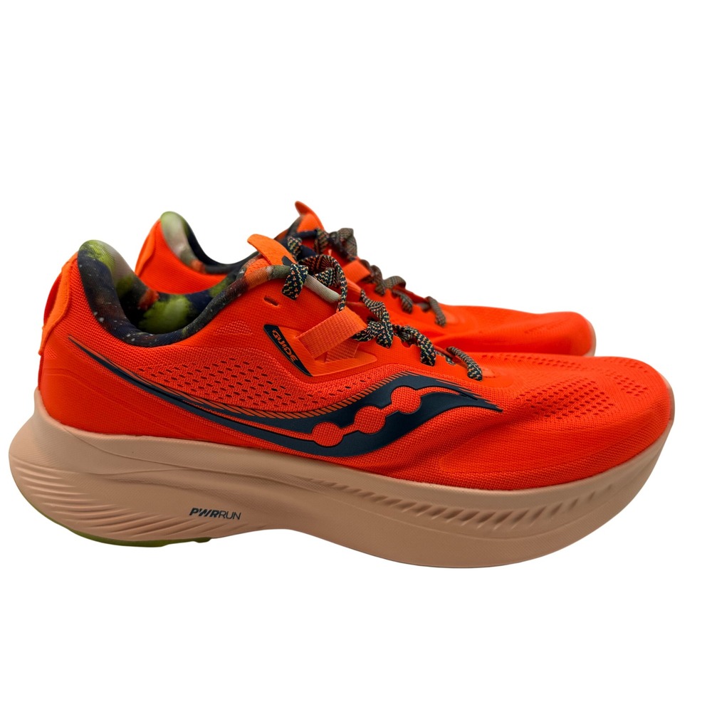 Saucony Guide 15 Running Shoes Womens 8.5 Orange Excellent S10684-45 Stability